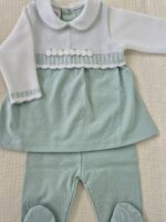 Completo 2 pezzi Marlù EK2517 Bianco Verde Salvia