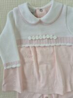 Completo 2 pezzi Marlù EK2517 Bianco Rosa Cipria - immagine 2