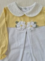 Completo 2 pezzi Marlù EK2217 Bianco Giallo Paglierino - immagine 2
