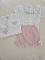 Completo 3 pezzi Marlù EK1260 Bianco Rosa Cipria