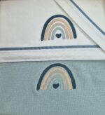 Kit carrozzina Rainbow : coperta in cotone + lenzuola coordinate Coccolissimi - immagine 4