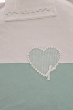 Coperta e set lenzuolo Marlù EK2581 Bianco Verde Salvia