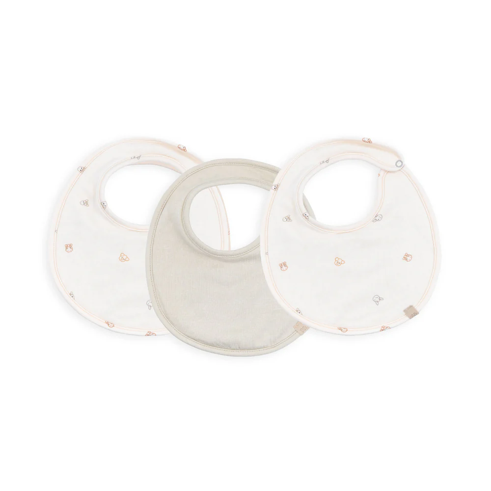 SET DI 3 BAVETTE BAMBOOM ANIMAL FRIENDS 236 - immagine 1
