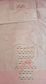 Coperta e set lenzuolo Marlù EK5281 Bianco Rosa