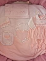 Coordinato Marlù EK25 Bianco Rosa Cipria
