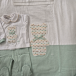 Coordinato Marlù EK52 Bianco Verde Salvia