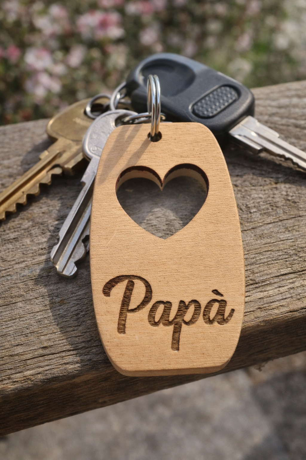 e45ed951-2c46-47b0-909b-ccc1c3d0f41d Portachiavi "Papà" Natuerale - immagine 1