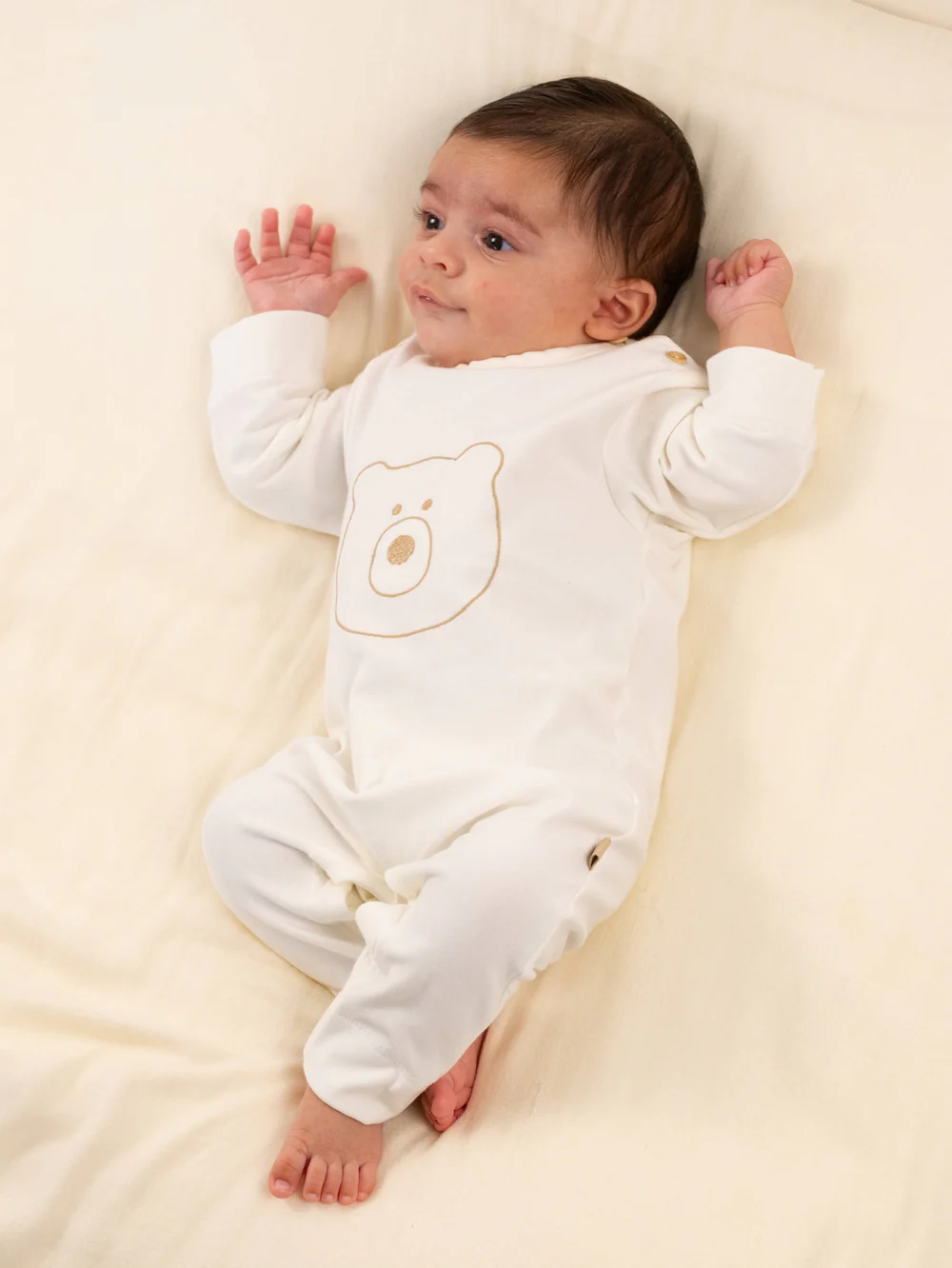 1161TE00066_20colore_20111_20--_20EM1-2500-202602021140 Tuta Orso con piedi Bamboom 1M - OFFWHITE 111 - immagine 1