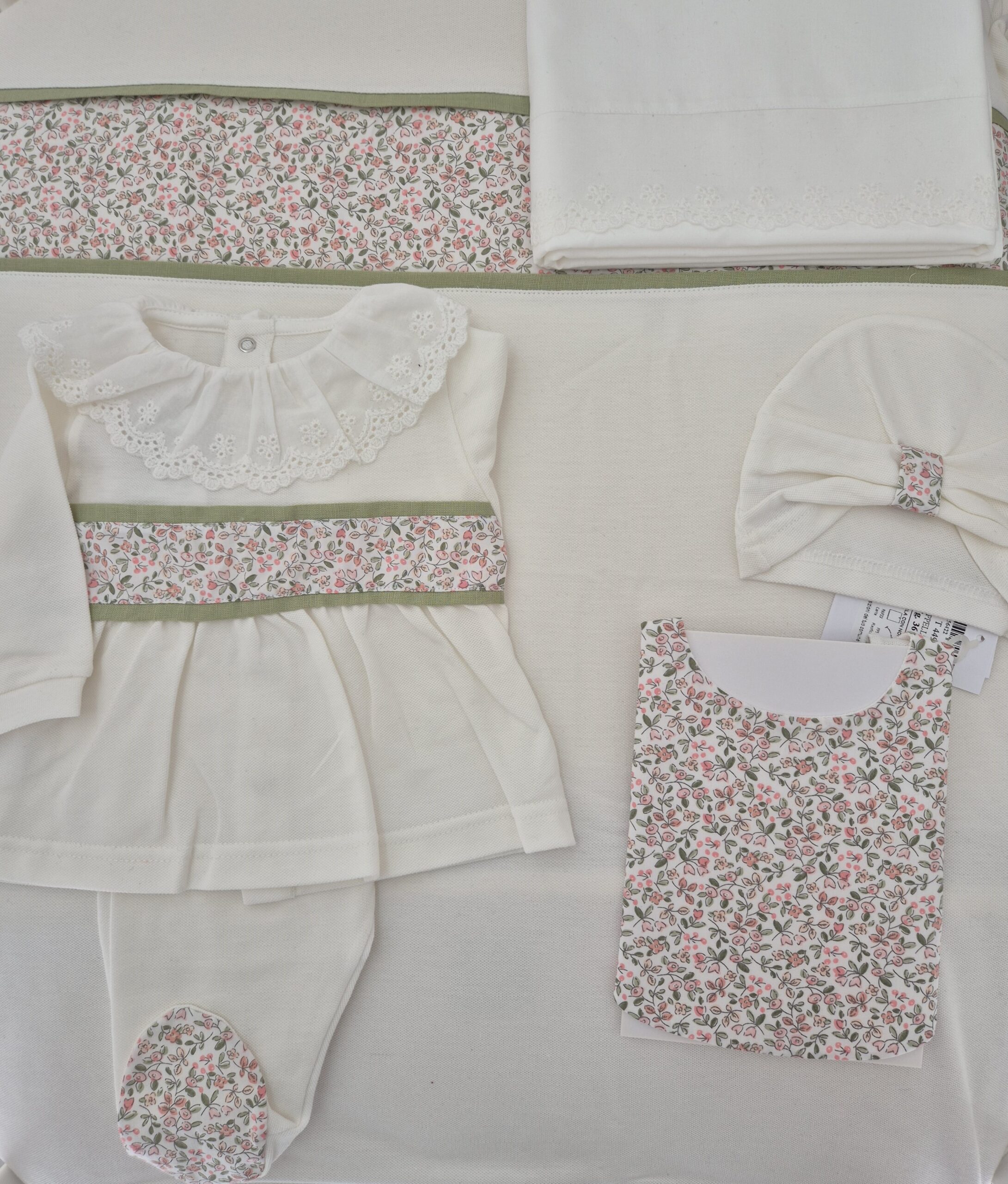 20260318_100148 Coordinato Babyvip in Cotone Bouquet - immagine 1