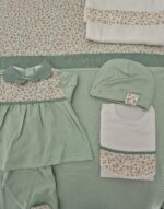 Coordinato Babyvip in Cotone Verde T26
