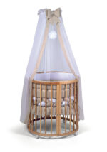 LETTINO MARILYN FAGGIO NATURALE C/ KIT TESSILE BEBEX SABBIA