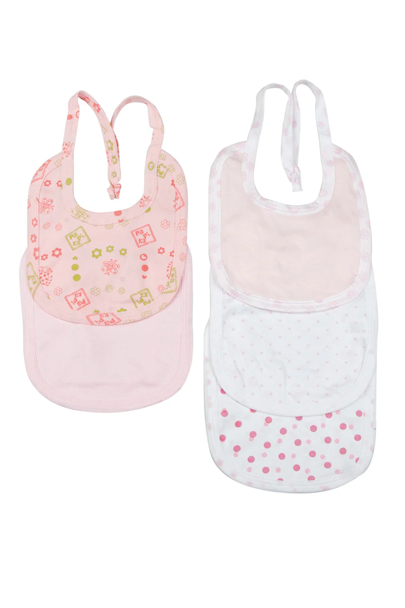 T8158_F CONFEZIONE BAVETTE 5PZ BABY VIP ROSA - immagine 1